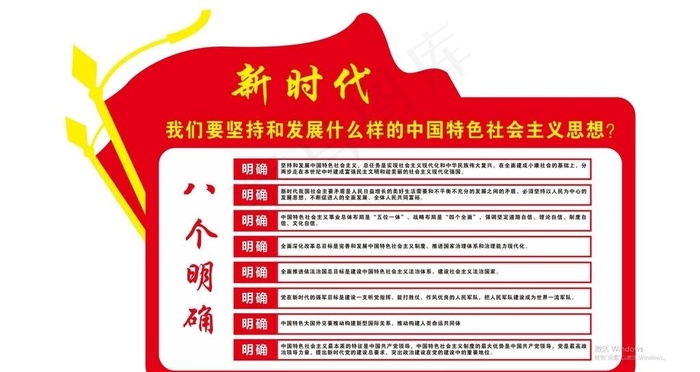 新时代文明实践站中心八个明确图片cdr矢量模版下载