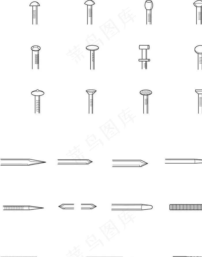 钉子图片ai矢量模版下载