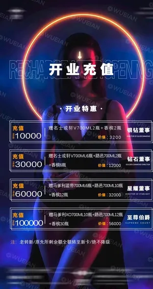 酒吧海报 开业会员充值图片