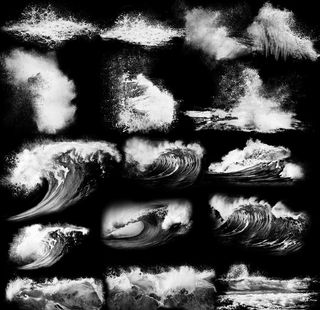 海浪浪花PSD素材图片