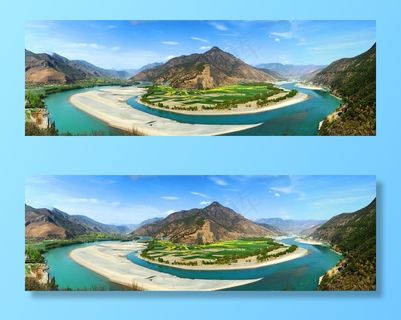唯美长江图片