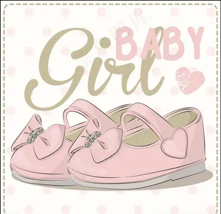 手绘卡通小鞋子矢量图下载图片