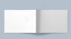 画册白纸贴图模板图片