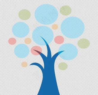 创意智慧树科技树PNG素材图片