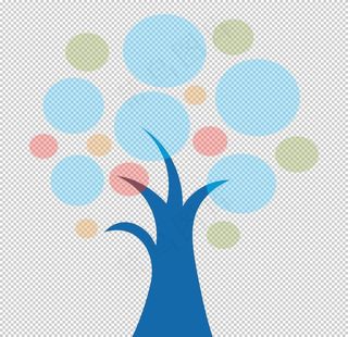 创意智慧树科技树PNG素材图片