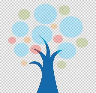 创意智慧树科技树PNG素材图片