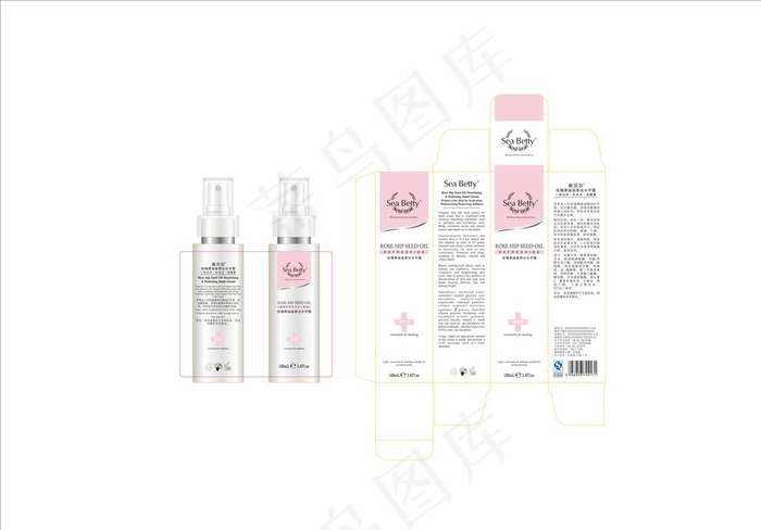 化妆品包装图片cdr矢量模版下载