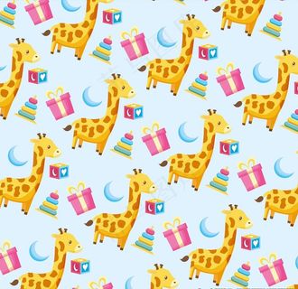 长颈鹿无缝背景图片