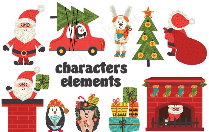 圣诞节创意卡通图案图片