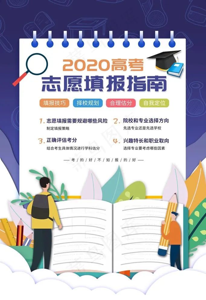 志愿填报图片(3543X5316(DPI:300))psd模版下载