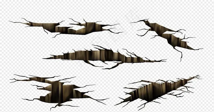 地裂效果矢量素材图片ai矢量模版下载
