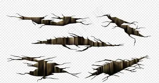 地裂效果矢量素材图片