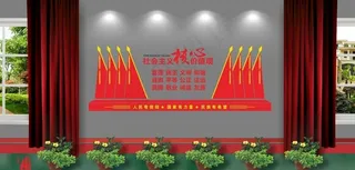 *核心价值观文化墙图片