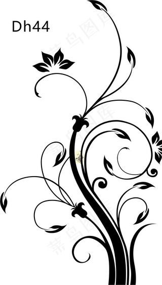 单花矢量图素材图片