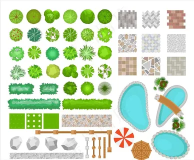 园林景观元素图片