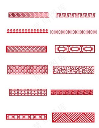 中式花纹素材图片