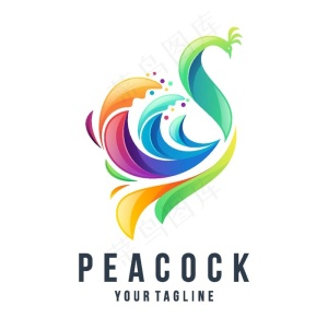 孔雀logo图片