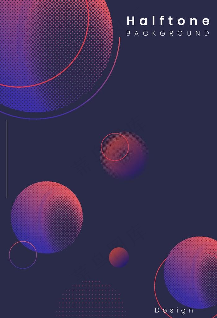 时尚圆圈背景图片eps,ai矢量模版下载