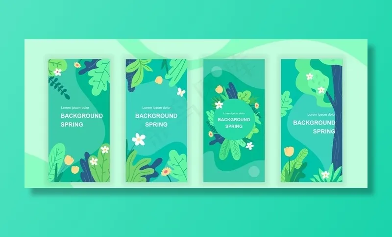 春季图片eps,ai矢量模版下载