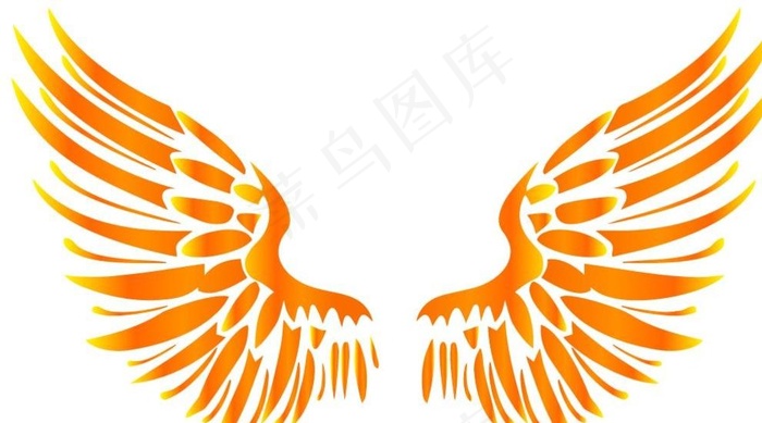 翅膀图片ai矢量模版下载