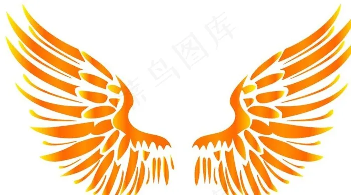 翅膀图片ai矢量模版下载