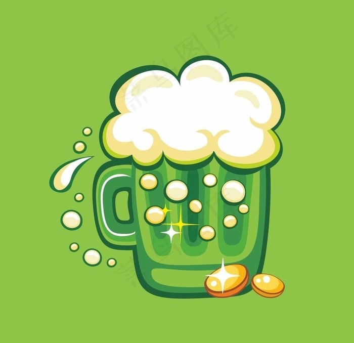 啤酒图标图片cdr矢量模版下载