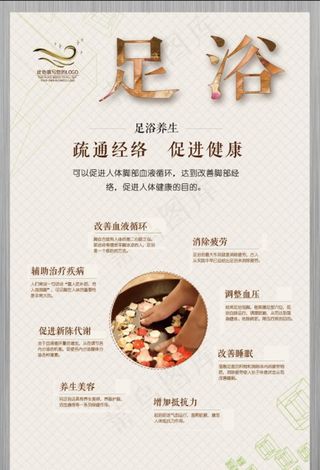 足浴海报图片