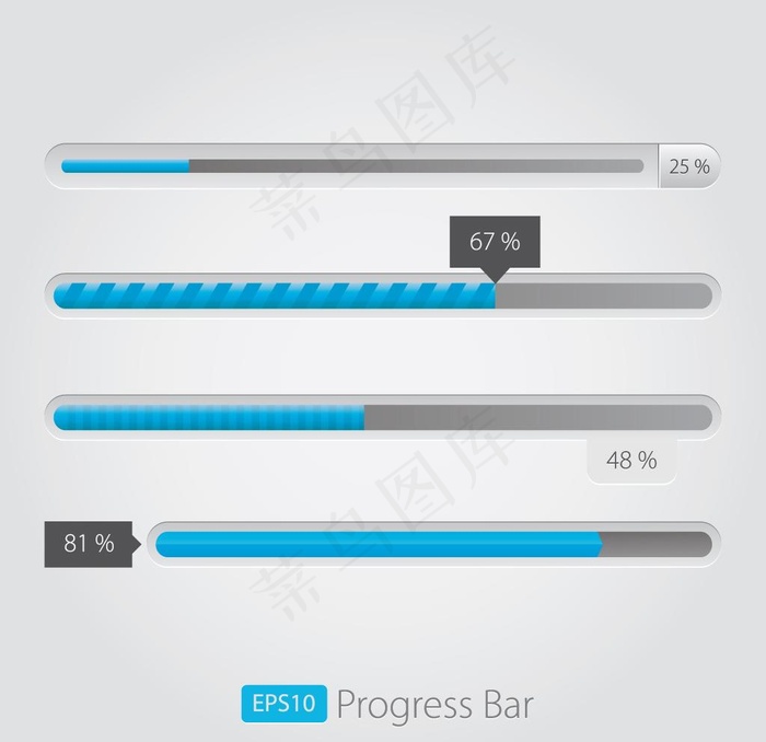 进度条图片eps,ai矢量模版下载