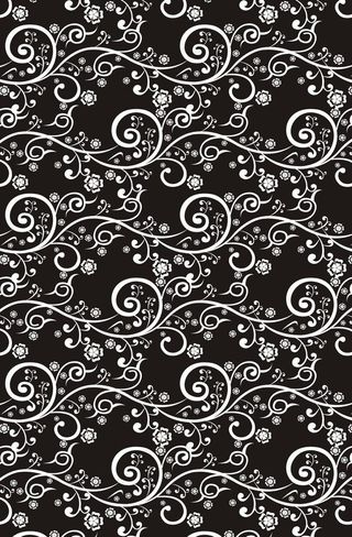 黑色花纹背景图片