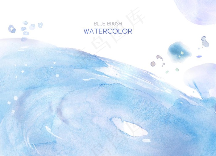 蓝色水墨底纹图片