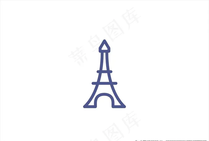 埃菲尔铁塔图标图片cdr矢量模版下载