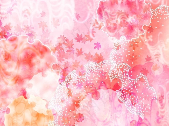 花素材背景     花纹花边图片