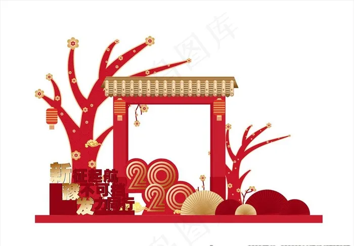 美陈堆头图片cdr矢量模版下载