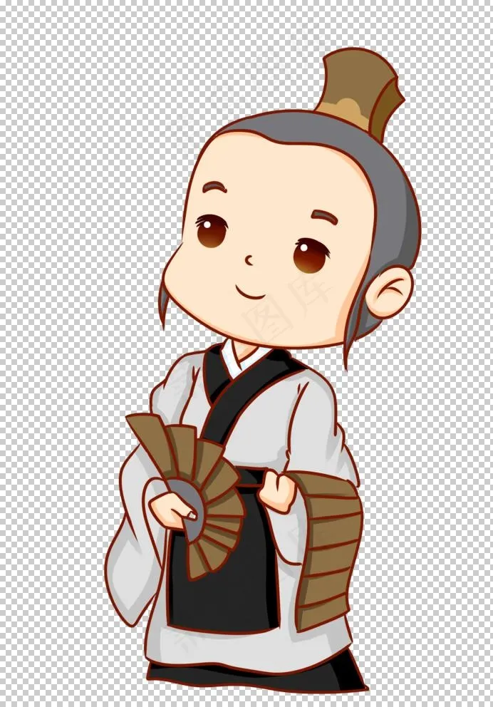 古代学子免抠元素图片