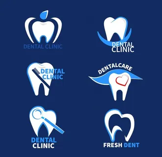 牙齿牙科医疗图标矢量图片