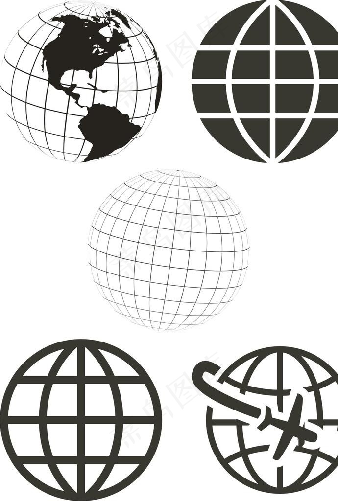 地球图片cdr矢量模版下载