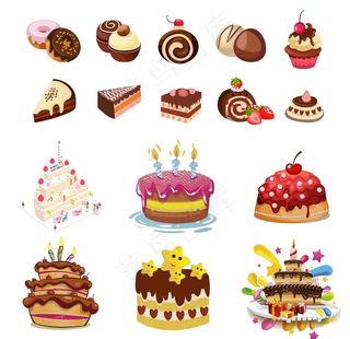 卡通蛋糕图片