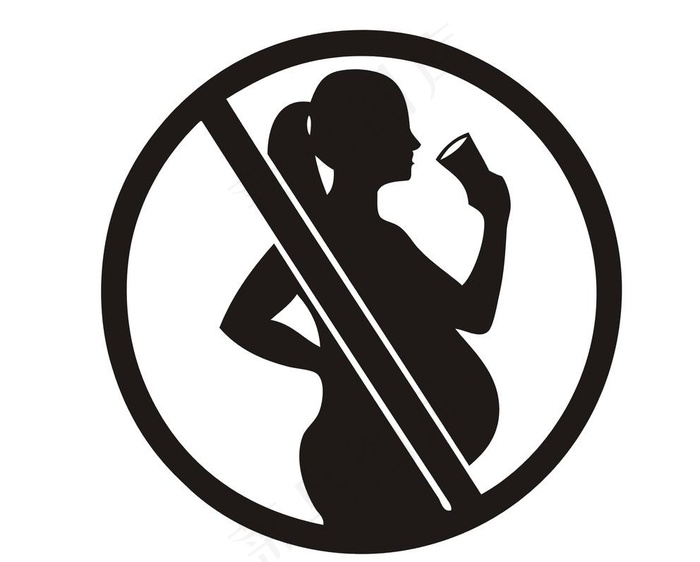 孕妇禁止用酒图片cdr矢量模版下载