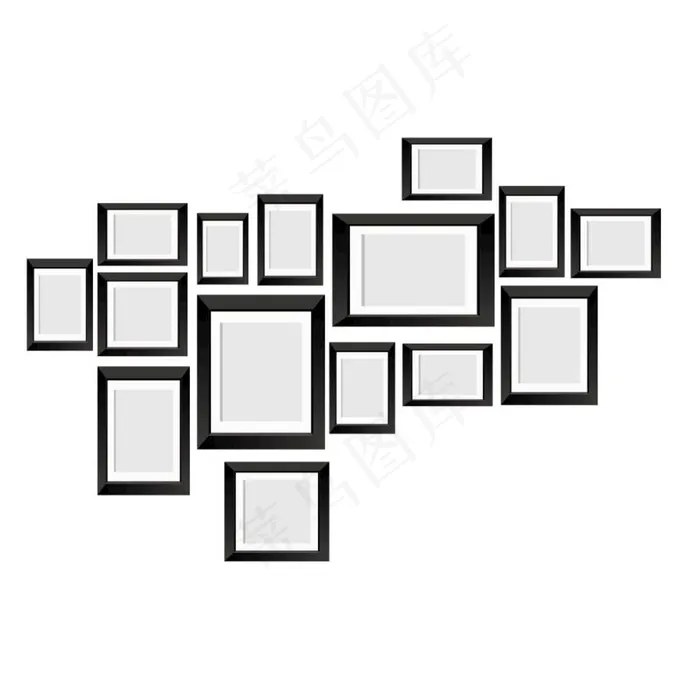 照片墙造型图片ai矢量模版下载