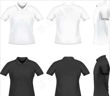 polo衫设计矢量模板图片