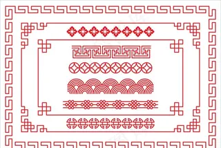 中国风边框矢量素材图片