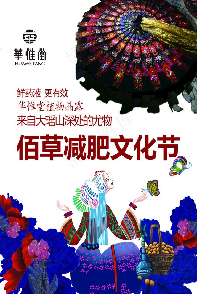 华惟堂海报减肥文化图片(2517X3876(DPI:300))psd模版下载