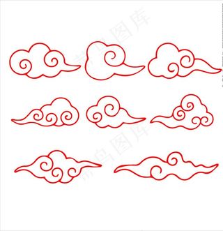 祥云 祥云边框 礼盒花纹 祥云图片