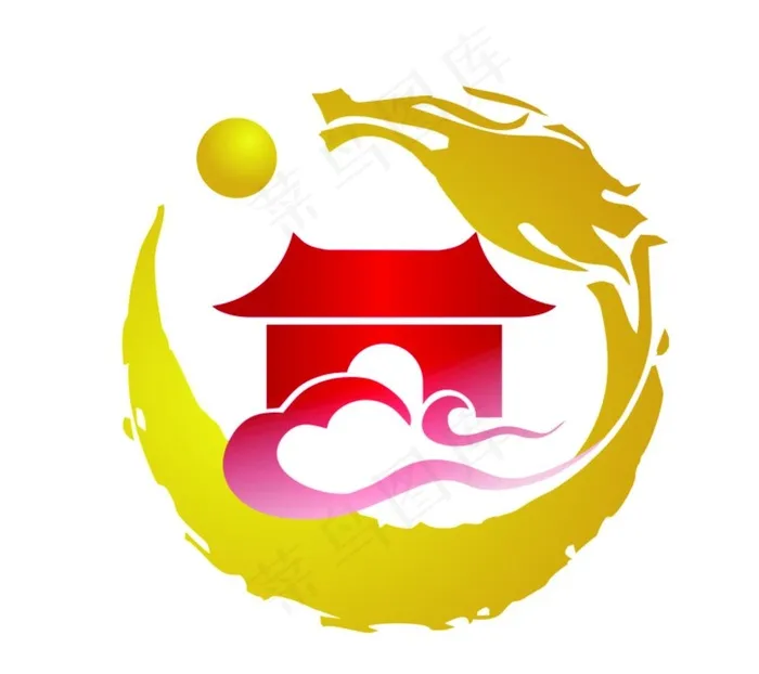 龙池夜月LOGO图片cdr矢量模版下载