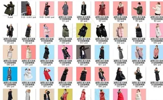 49张女棉服PNG透明图片素材
