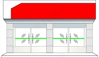 门头设计样机图片