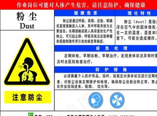 注意粉尘图片