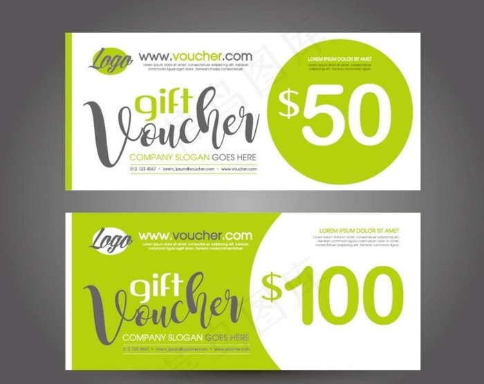 矢量优惠券代金券设计图片