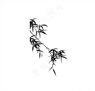 手绘竹子AI矢量图图片
