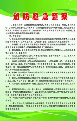 消防应急预案图片